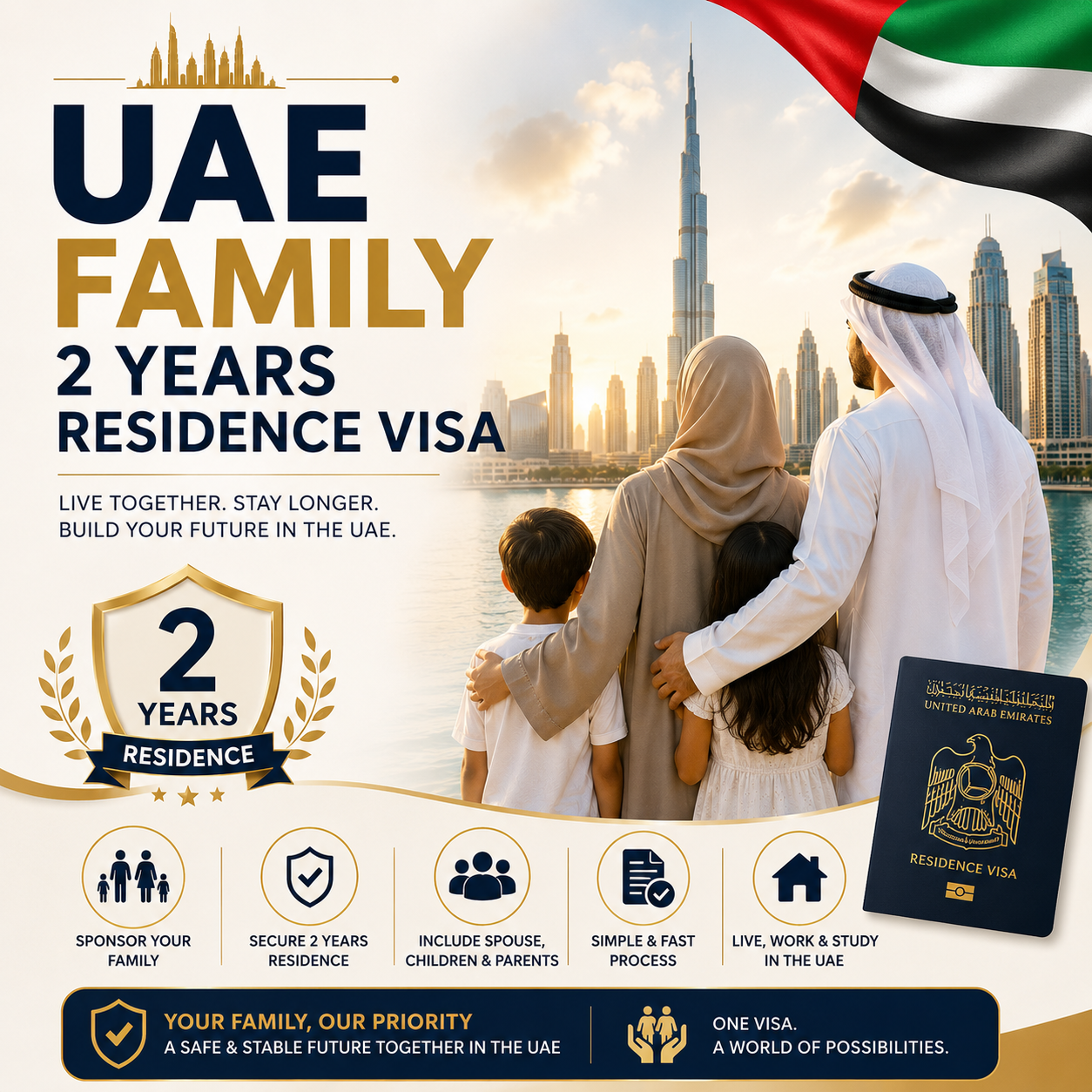 UAE Family 2 Years Resident Visa